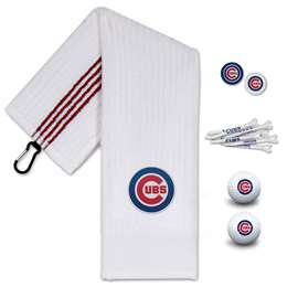 Chicago Cubs Golf Gift Set - Towel-Golf Balls-Tees-Marker