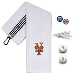 New York Mets Golf Gift Set - Towel-Golf Balls-Tees-Marker