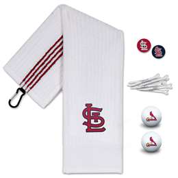 St. Louis Cardinals Golf Gift Set - Towel-Golf Balls-Tees-Marker