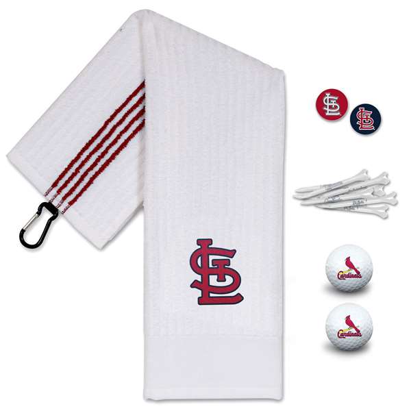 St. Louis Cardinals Golf Gift Set - Towel-Golf Balls-Tees-Marker