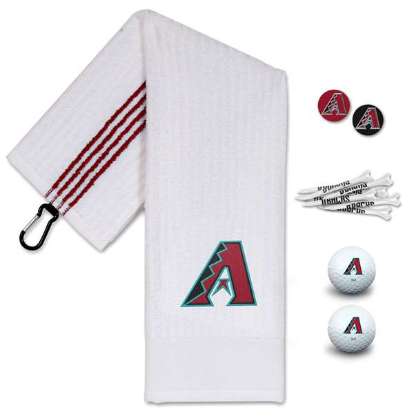 Arizona Diamondbacks Golf Gift Set - Towel-Golf Balls-Tees-Marker