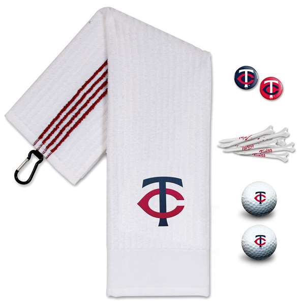 Minnesota Twins Golf Gift Set - Towel-Golf Balls-Tees-Marker