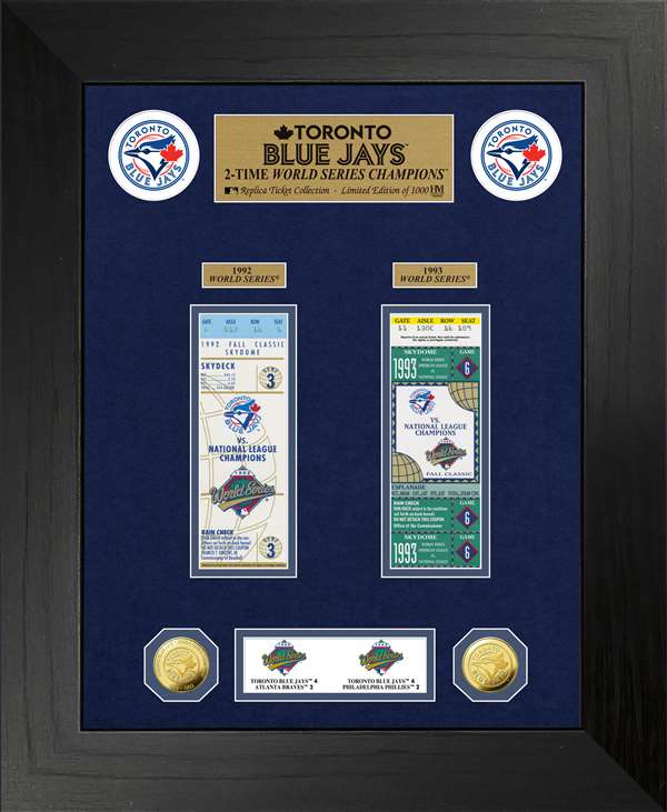 Toronto Blue Jays World Series Deluxe Gold Coin & Ticket Collection  