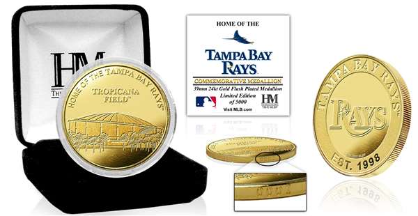 Tampa Bay Rays "Stadium" Gold Mint Coin  