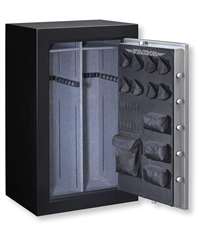 Stack-On TD14-36-SB-E-S Fire Resistant Waterproof Fully Convertible Total Defense Safe with Electronic Lock, 36 Guns