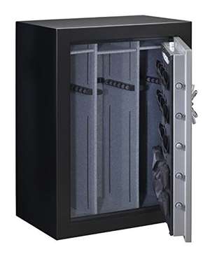 Stack-On TD14-54-SB-C-S Fire Resistant Waterproof Fully Convertible Total Defense Safe with Combination Lock, 54-Guns