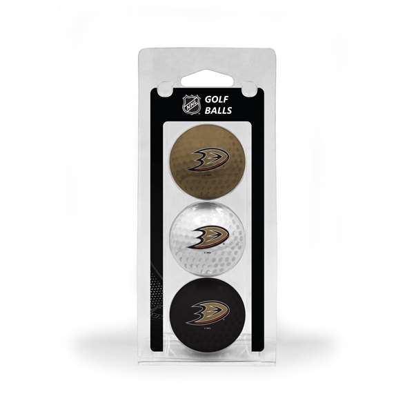 Anaheim Ducks Golf 3 Ball Pack 13005   