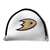 Anaheim Ducks Putter Cover - Mallet (White) - Printed Black