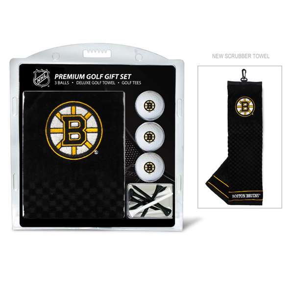Boston Bruins Golf Embroidered Towel Gift Set 13120   