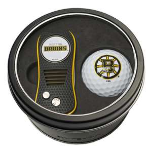 Boston Bruins Golf Tin Set - Switchblade, Golf Ball   