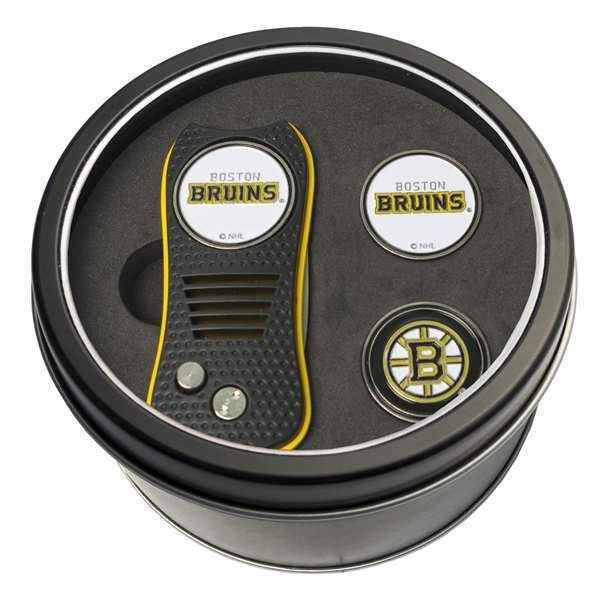 Boston Bruins Golf Tin Set - Switchblade, 2 Markers 13159   