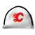 Calgary Flames Putter Cover - Mallet (White) - Printed Red