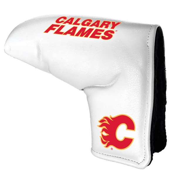 Calgary Flames Tour Blade Putter Cover (White) - Printed 