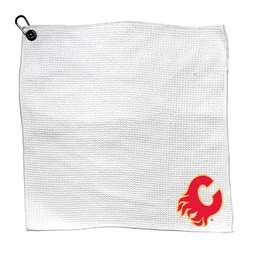 Calgary Flames Microfiber Towel - 15" x 15" (White) 