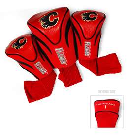 Calgary Flames Golf 3 Pack Contour Headcover 13394   