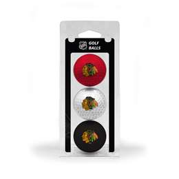 Chicago Blackhawks Golf 3 Ball Pack 13505