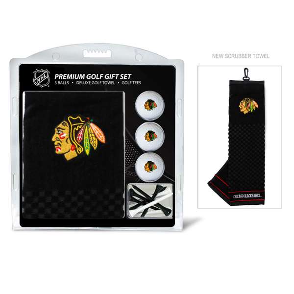 Chicago Blackhawks Golf Embroidered Towel Gift Set 13520   