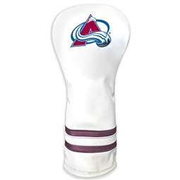 Colorado Avalanche Vintage Fairway Headcover (White) - Printed