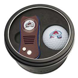 Colorado Avalanche Golf Tin Set - Switchblade, Golf Ball   