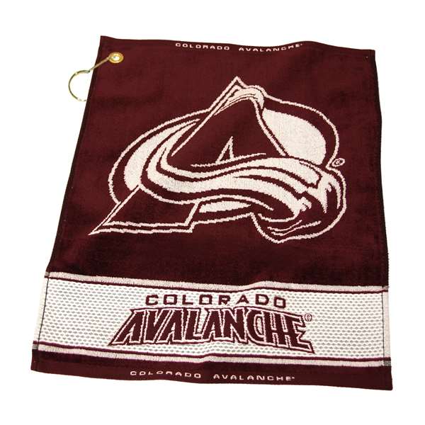 Colorado Avalanche  Jacquard Woven Golf Towel