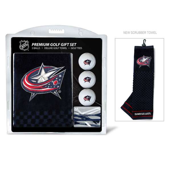 Columbus Blue Jackets Golf Embroidered Towel Gift Set 13720   