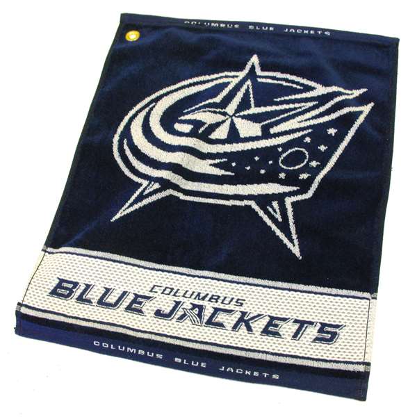 Columbus Blue Jackets  Jacquard Woven Golf Towel