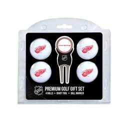 Detroit Red Wings Golf 4 Ball Gift Set 13906   