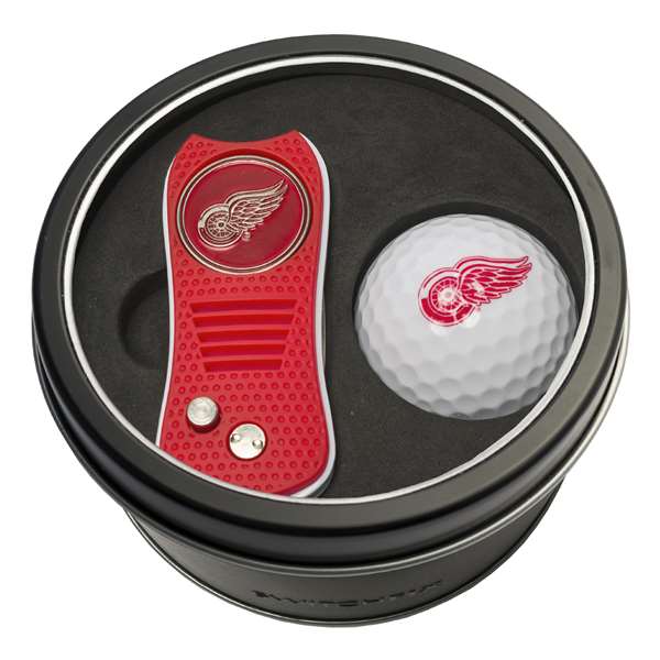 Detroit Red Wings Golf Tin Set - Switchblade, Golf Ball   
