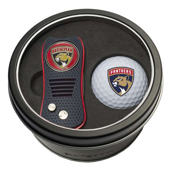 Florida Panthers Golf Tin Set - Switchblade, Golf Ball   