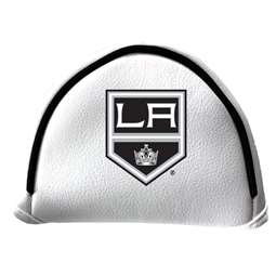 Los Angeles Kings Putter Cover - Mallet (White) - Printed Black