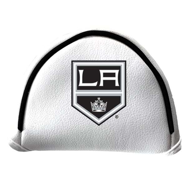 Los Angeles Kings Putter Cover - Mallet (White) - Printed Black
