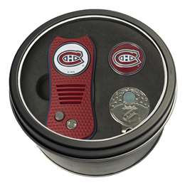 Montreal Canadiens Golf Tin Set - Switchblade, Cap Clip, Marker 14457   