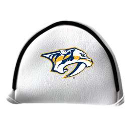 Nashville Predators Putter Cover - Mallet (White) - Printed Navy