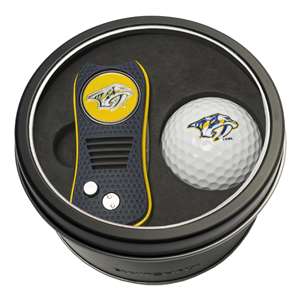 Nashville Predators Golf Tin Set - Switchblade, Golf Ball   