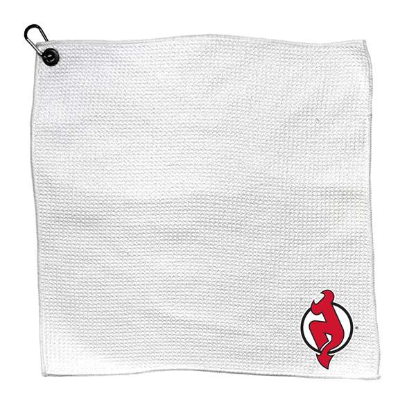 New Jersey Devils Microfiber Towel - 15" x 15" (White) 