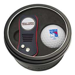 New York Rangers Golf Tin Set - Switchblade, Golf Ball   