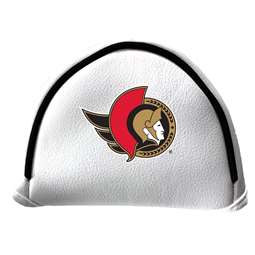 Ottawa Senators Putter Cover - Mallet (White) - Printed Red