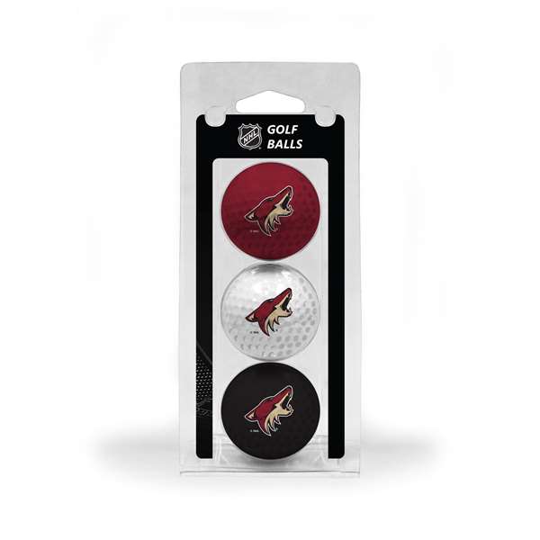 Arizona Coyotes Golf 3 Ball Pack 15105   