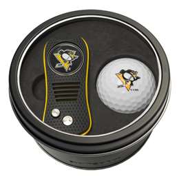 Pittsburgh Penguins Golf Tin Set - Switchblade, Golf Ball   