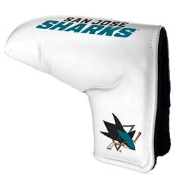 San Jose Sharks Tour Blade Putter Cover (White) - Printed