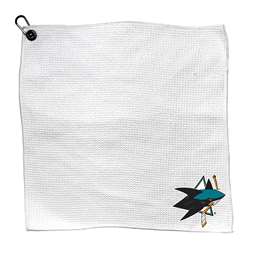 San Jose Sharks Microfiber Towel - 15" x 15" (White) 