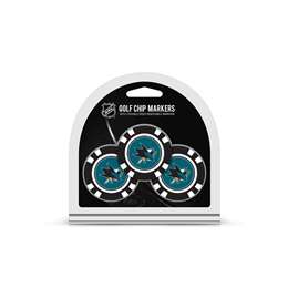 San Jose Sharks Golf 3 Pack Golf Chip 15388   