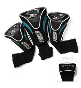 San Jose Sharks Golf 3 Pack Contour Headcover 15394   