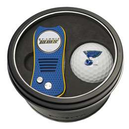 St. Louis Blues Golf Tin Set - Switchblade, Golf Ball   