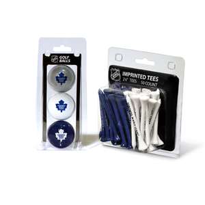 Toronto Maple Leafs 3 Ball Pack and 50 Tee Pack  