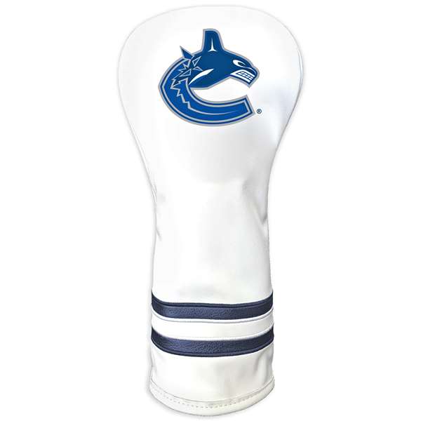 Vancouver Canucks Vintage Fairway Headcover (White) - Printed 