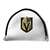 Las Vegas Golden Knights Putter Cover - Mallet (White) - Printed Black