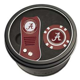 Alabama Crimson Tide Golf Tin Set - Switchblade, Golf Chip   