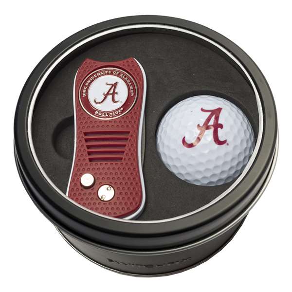 Alabama Crimson Tide Golf Tin Set - Switchblade, Golf Ball   