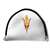 Arizona State Sun Devils Putter Cover - Mallet (White) - Printed Maroon